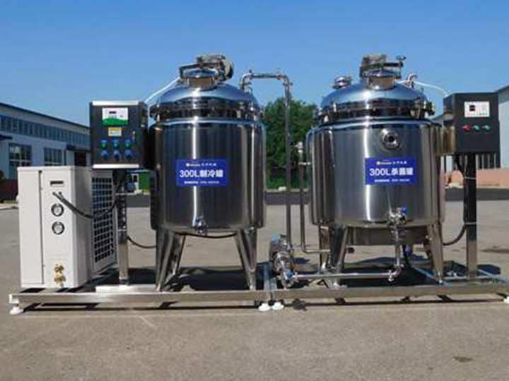A whole set of commercial frozen yogurt machines were exported to Kenya