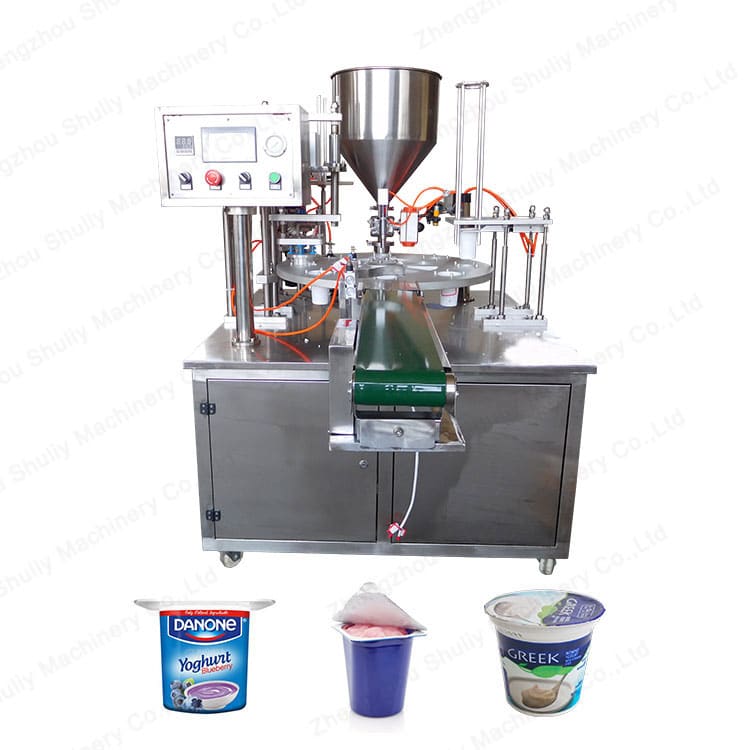 Automatic filling plate of the yogurt machine